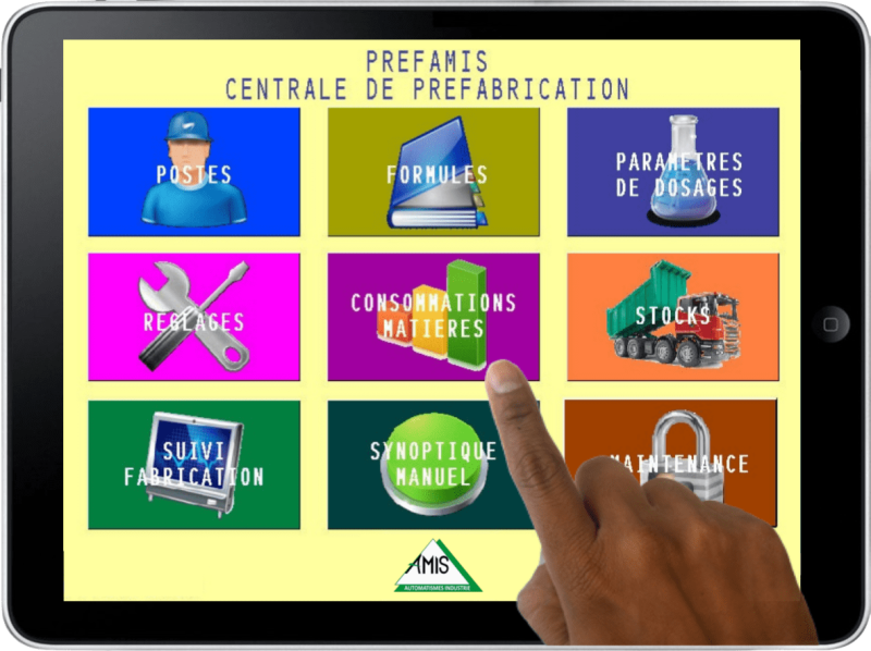 Schema Centrale de prefabrication